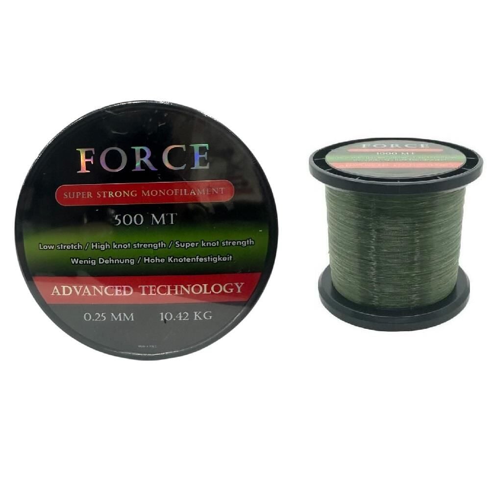 Effe Force 500m 0.25mm Monofilament Bobin Misina Yeşil
