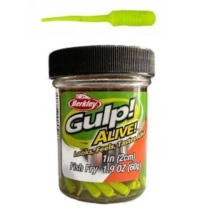 Berkley Gulp Alive Fish Fry 2cm 60gr Sıvılı LRF Silikonu Chartreuse
