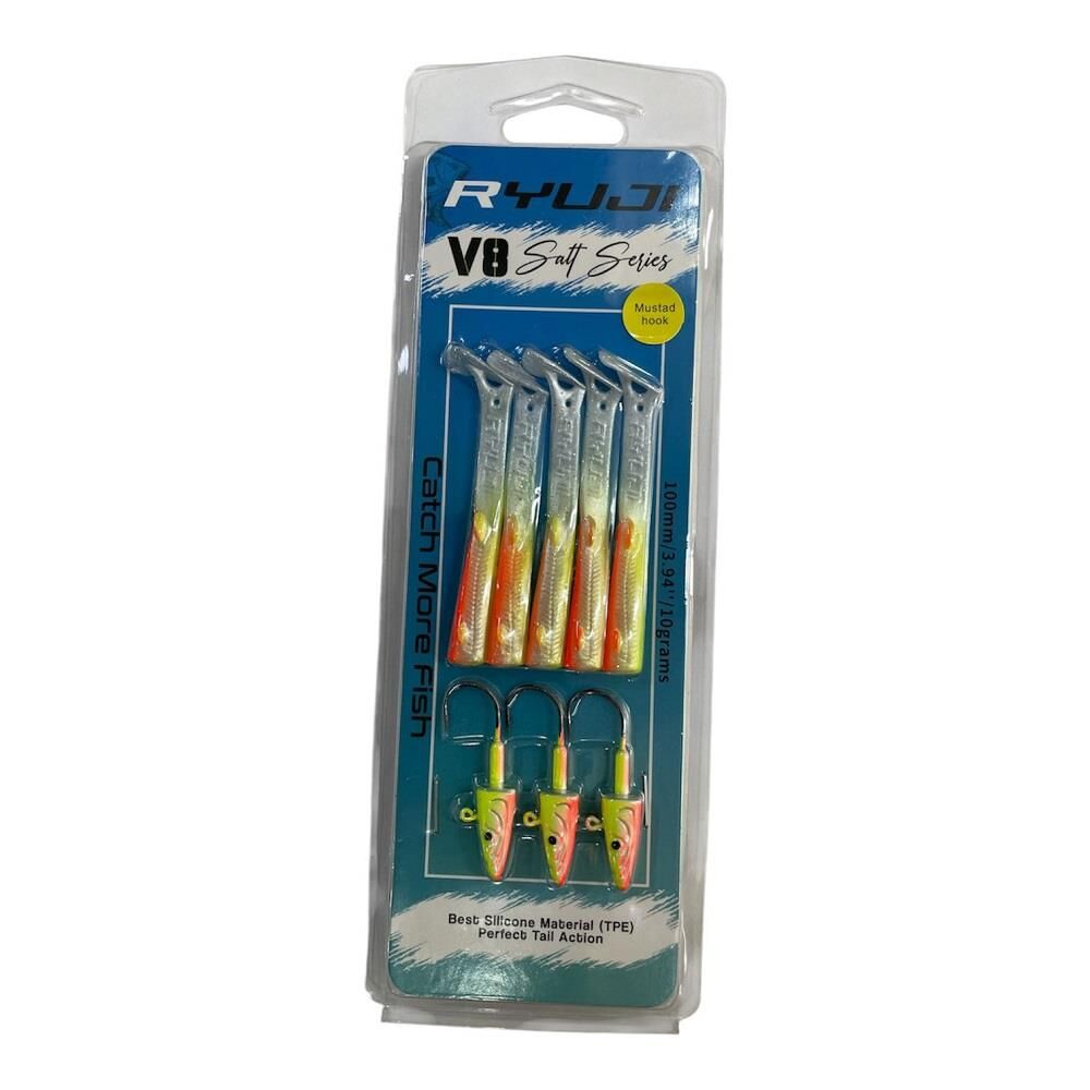 Ryuji V8 10cm 10gr Silikon Yem (3+5) Lemon Back
