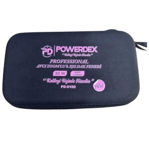 Powerdex PD-9100 Zoomlu Şarjlı Profesyonel Avcı El Feneri 30W 2800 Lümen