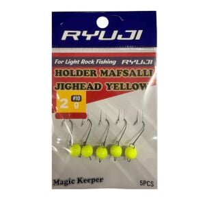 Ryuji Holder 10 No İğne 2gr Mafsallı Jig Head Zoka 5 Adet Sarı