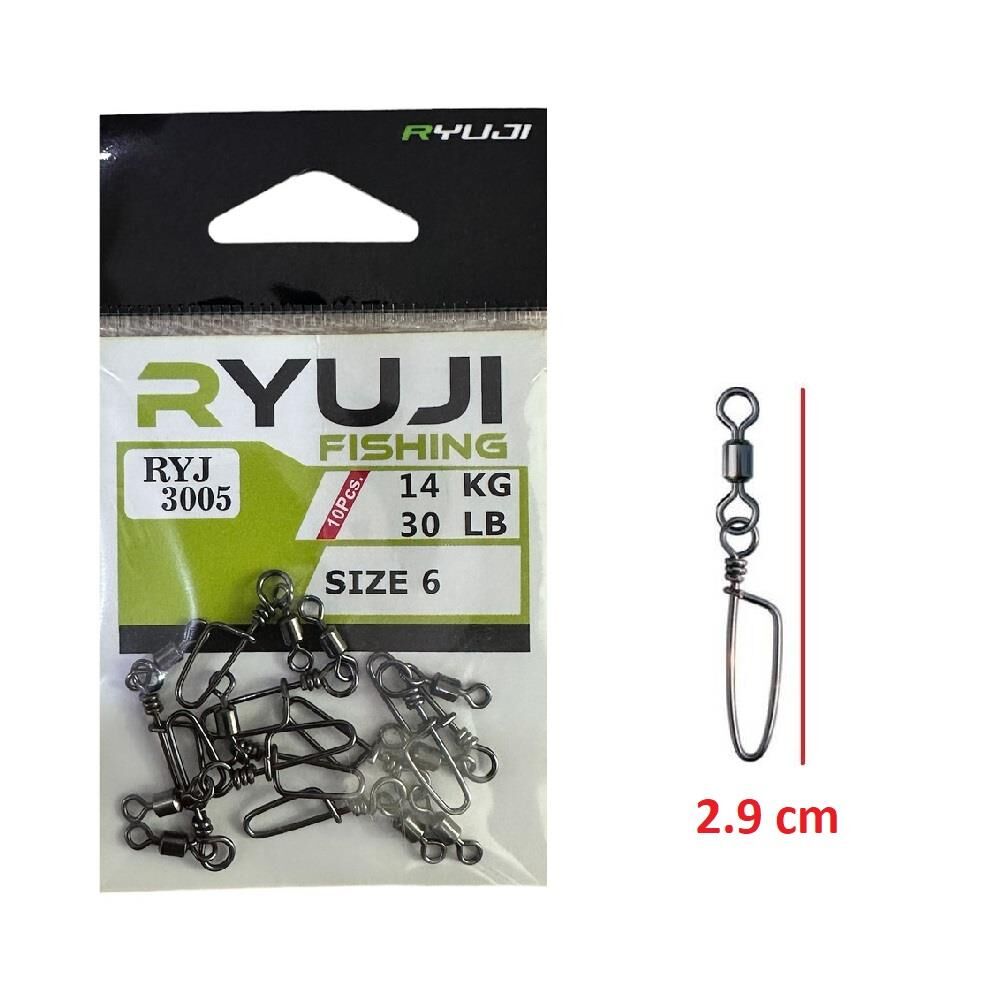 Ryuji RYJ 3005 No:6 Klipsli Fırdöndü (10 Adet)