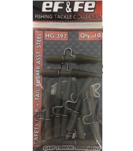 Effe HG397 Sazan Rig Kurşun Aparatı Metal 10 Adet Haki