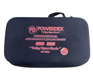 Powerdex PD-8800 Zoomlu Şarjlı Profesyonel Avcı El Feneri 20W 2000 Lümen