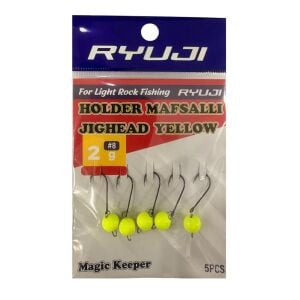 Ryuji Holder 8 No İğne 2gr Mafsallı Jig Head Zoka 5 Adet Sarı