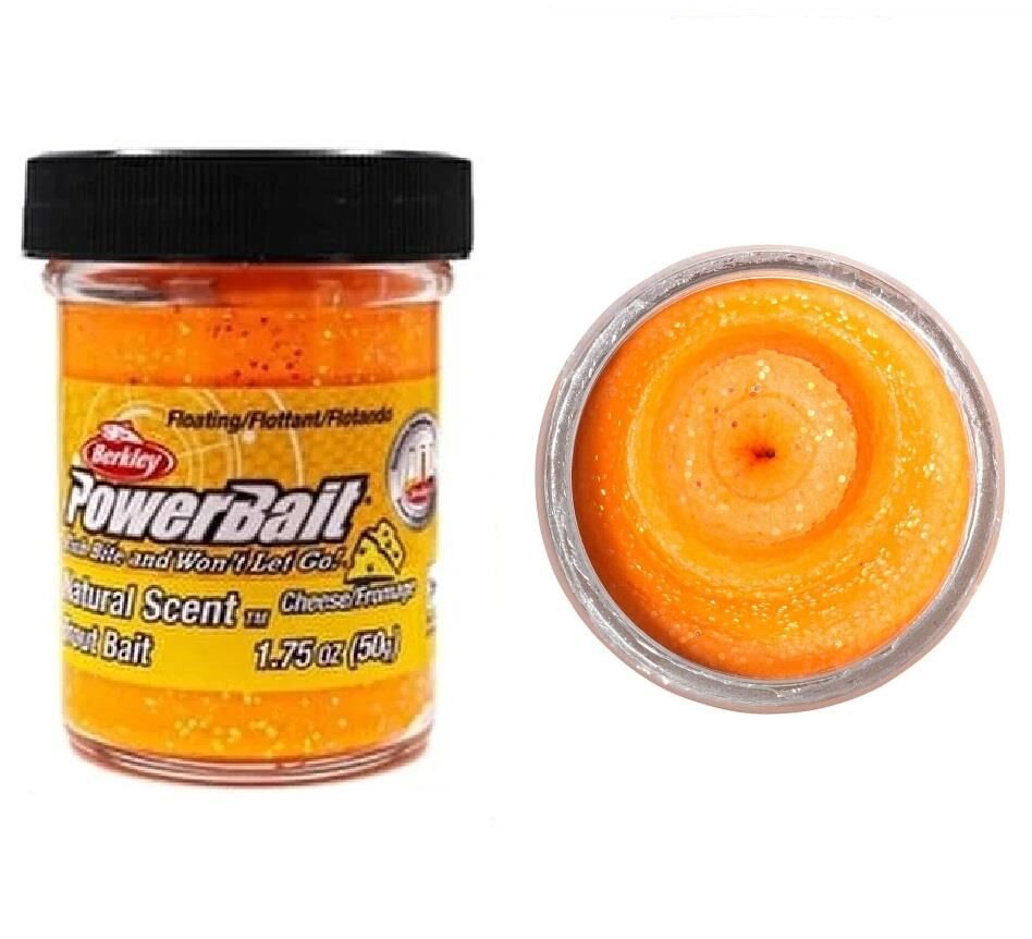 Berkley Powerbait Natural Scent Cheese Simli Alabalılk Hamuru Fluorange