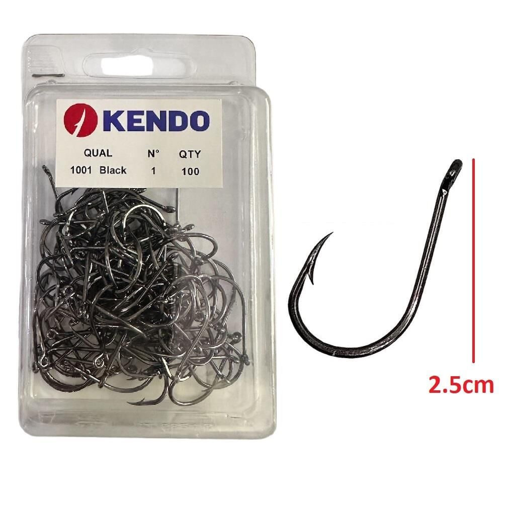 Kendo 1001 Black Nikel Delikli İğne No:1 100 Adet