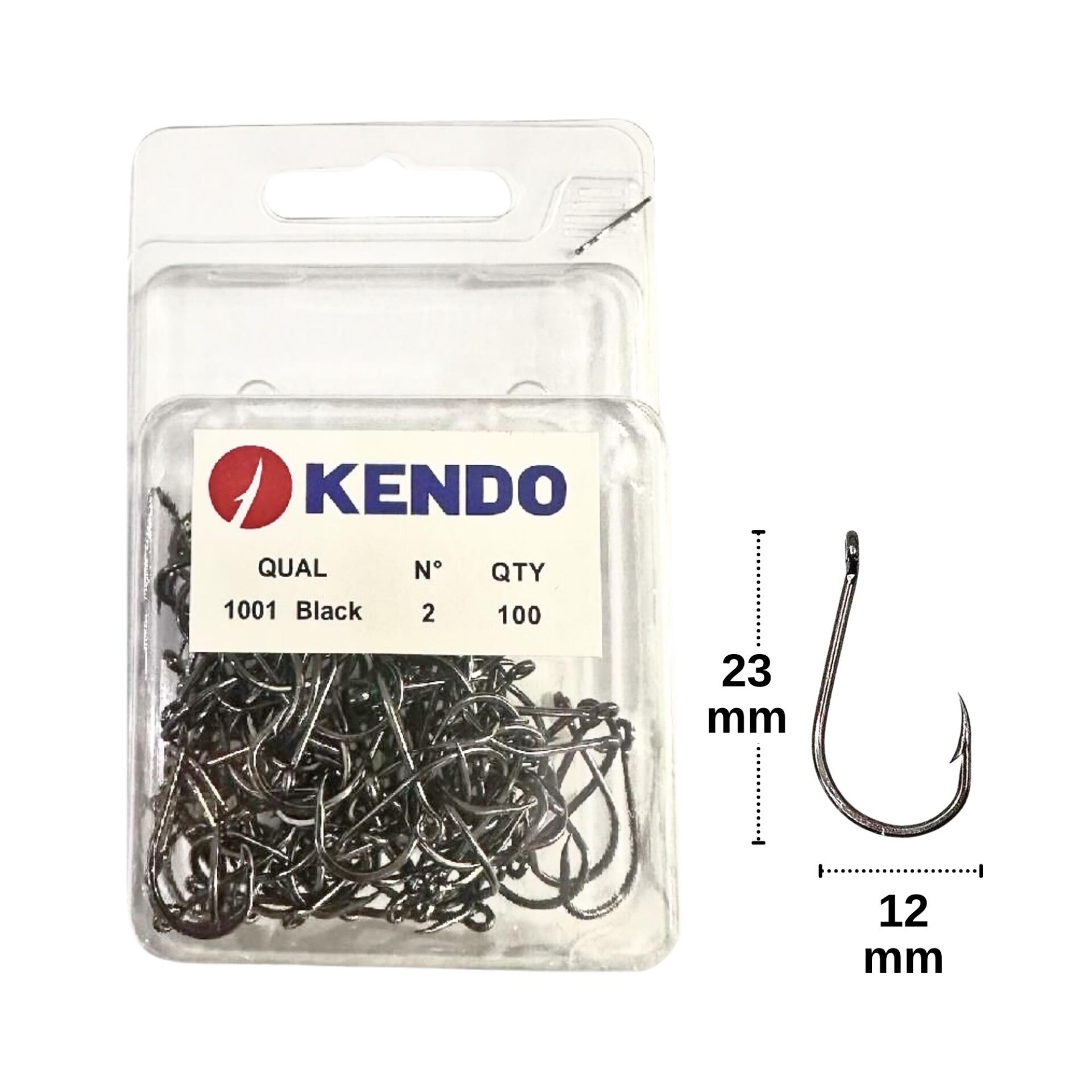 Kendo 1001 Black Nikel Delikli İğne No:2 100 Adet