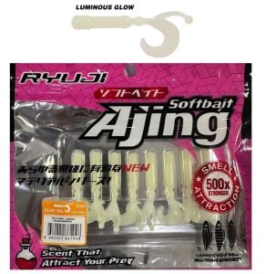 Ryuji Baby Curtail 4.3cm Kokulu LRF Silikon Yem 8 adet Luminous Glow