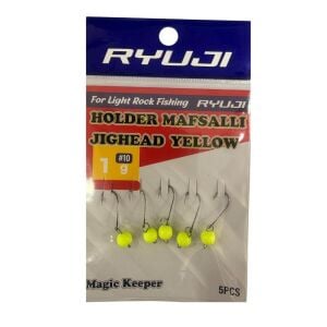 Ryuji Holder 10 No İğne 1gr Mafsallı Jig Head Zoka 5 Adet Sarı