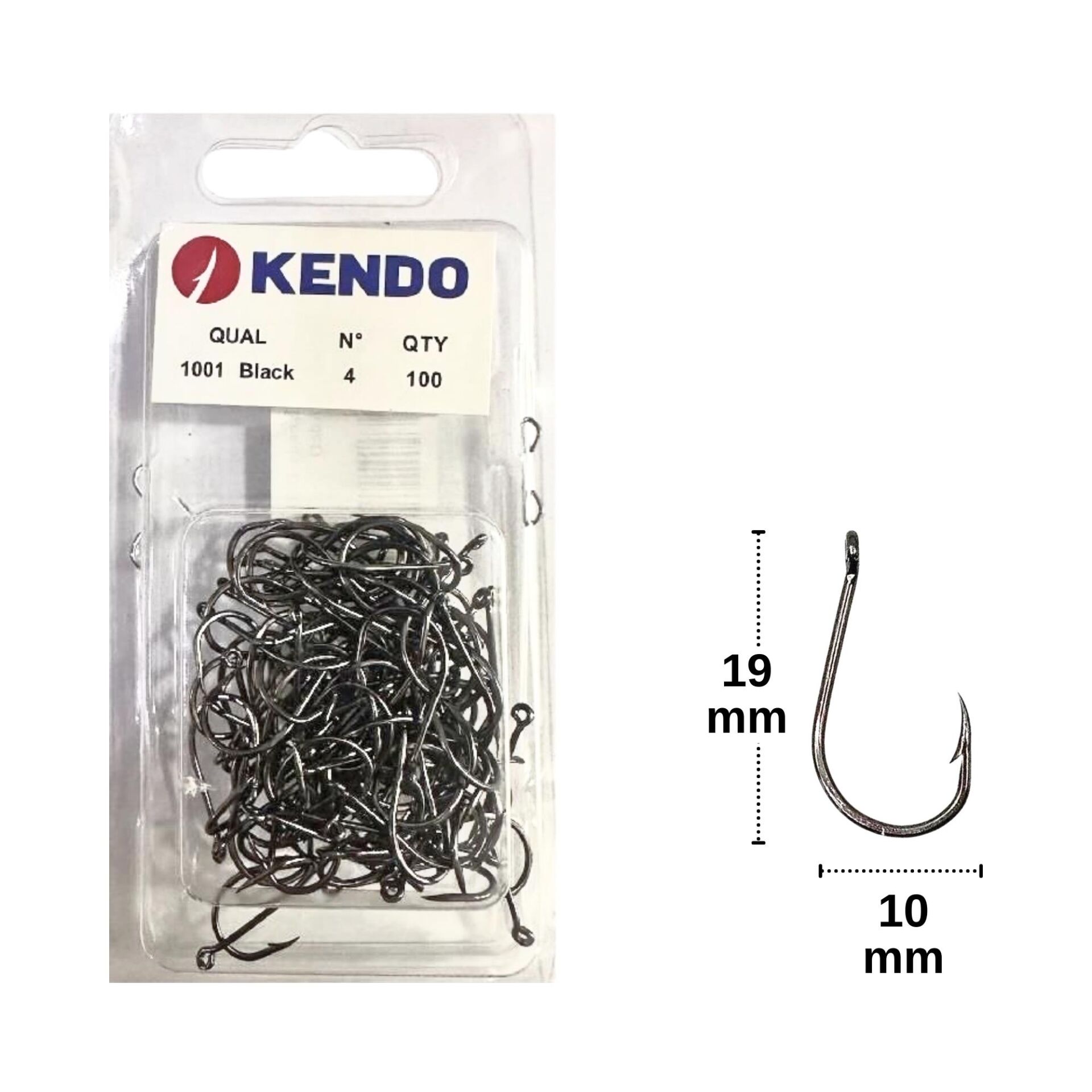 Kendo 1001 Black Nikel Delikli İğne No:4 100 Adet