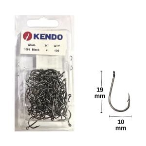 Kendo 1001 Black Nikel Delikli İğne No:4 100 Adet
