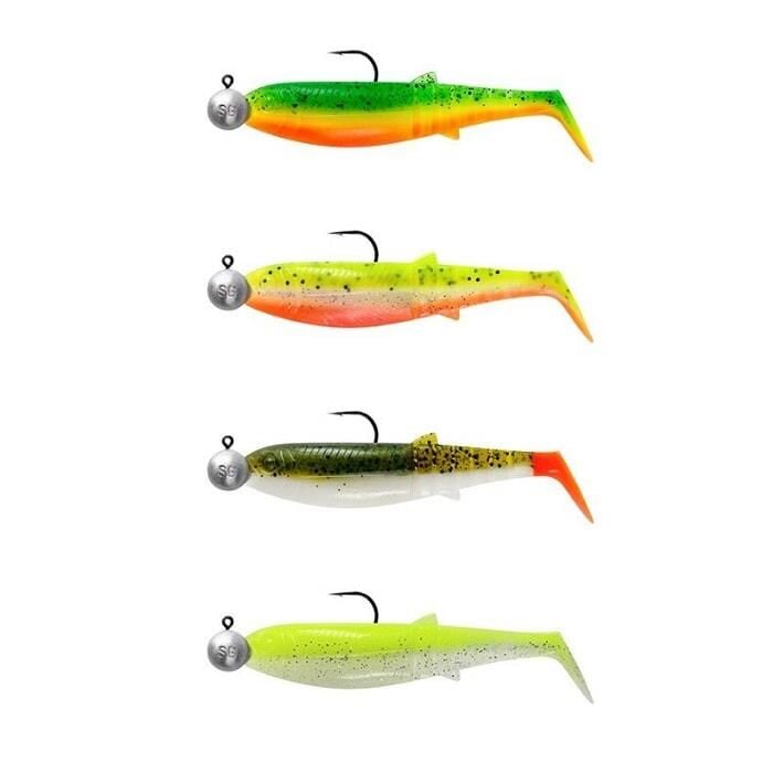Savage Gear Cannibal Shad 10cm 19gr Dark Water (4 lü Set)