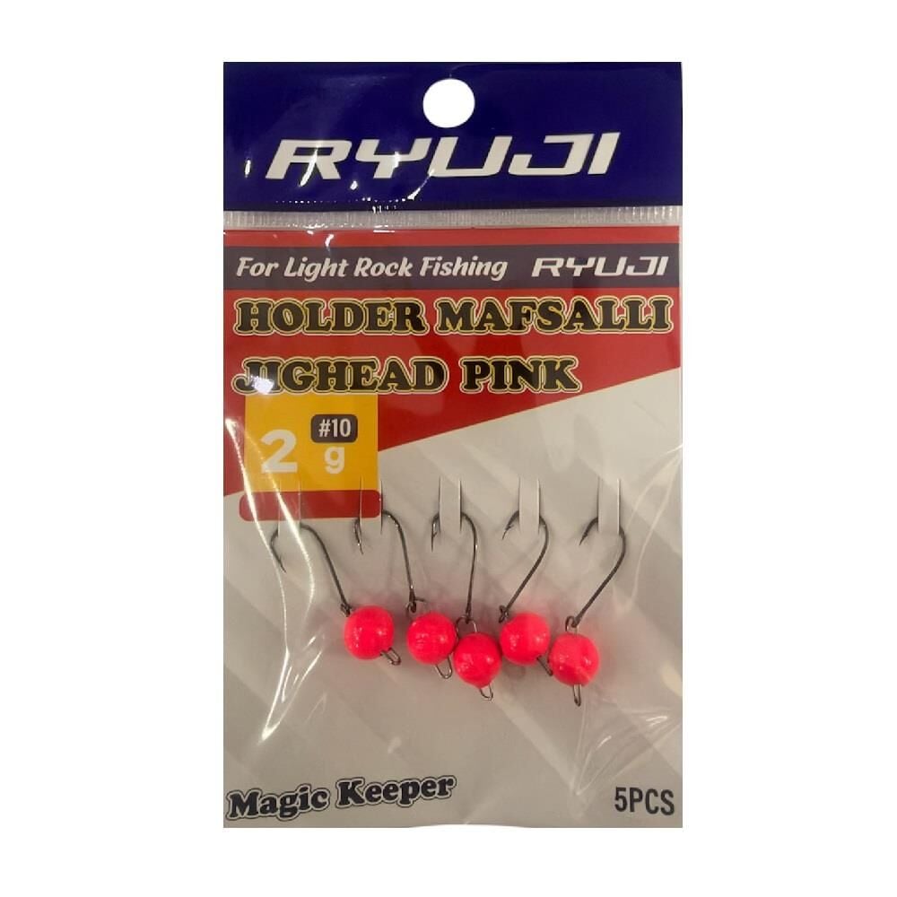 Ryuji Holder 10 No İğne 2gr Mafsallı Jig Head Zoka 5 Adet Pembe UV