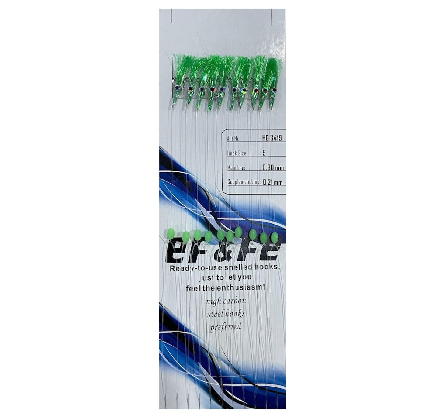 Effe HG3419 Çapari Sabiki 10 lu İğne No:9