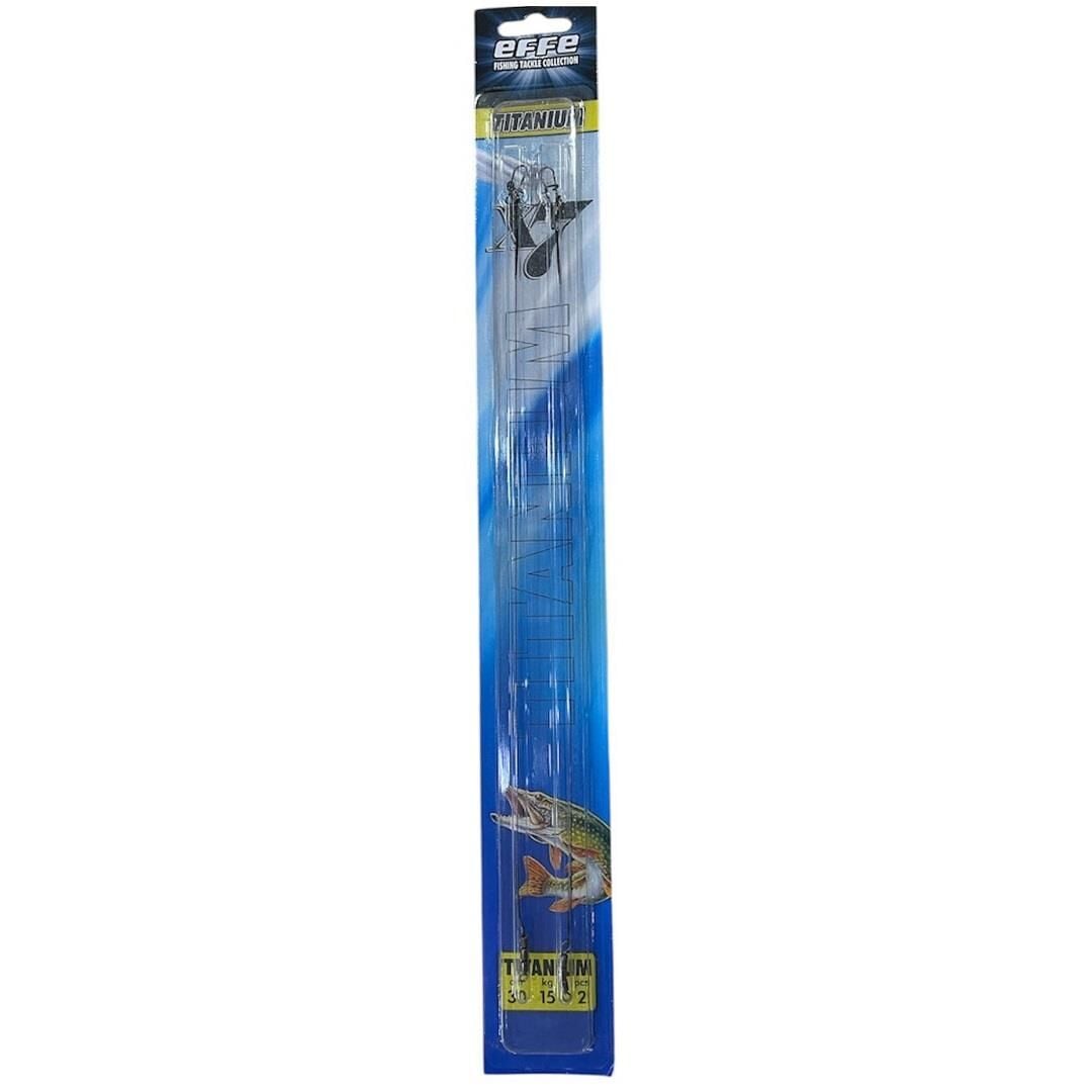 Effe Titanyum Çelik Tel Dişli Balık İçin 30cm 15kg Çeker 2 adet