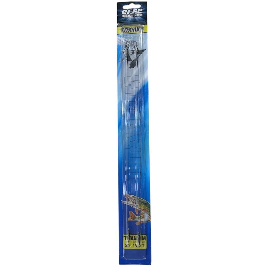 Effe Titanyum Çelik Tel Dişli Balık İçin 30cm 15kg Çeker 2 adet
