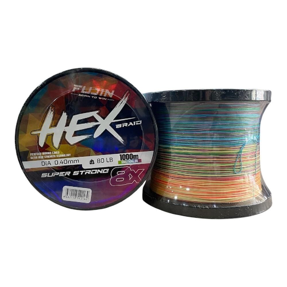 Fujin Hex 8x 1000mt 0.40mm 36.3kg İp Örgü Misina Multi Color
