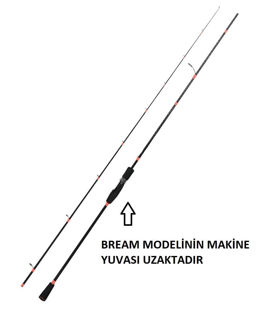 Fujin Boreas Bream 230cm 1-15gr LRF Olta Kamışı Siyah Turuncu