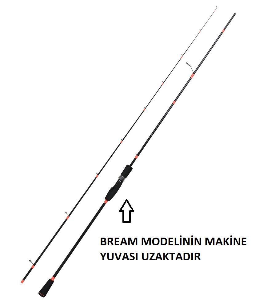 Fujin Boreas Bream 230cm 1-15gr LRF Olta Kamışı Siyah Turuncu
