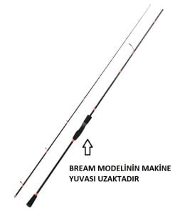 Fujin Boreas Bream 230cm 1-15gr LRF Olta Kamışı Siyah Turuncu