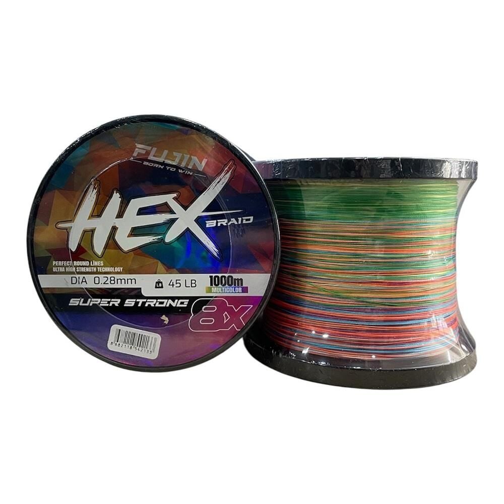 Fujin Hex 8x 1000mt 0.28mm 20.4kg İp Örgü Misina Multi Color