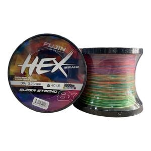 Fujin Hex 8x 1000mt 0.26mm 18.1kg İp Örgü Misina Multi Color