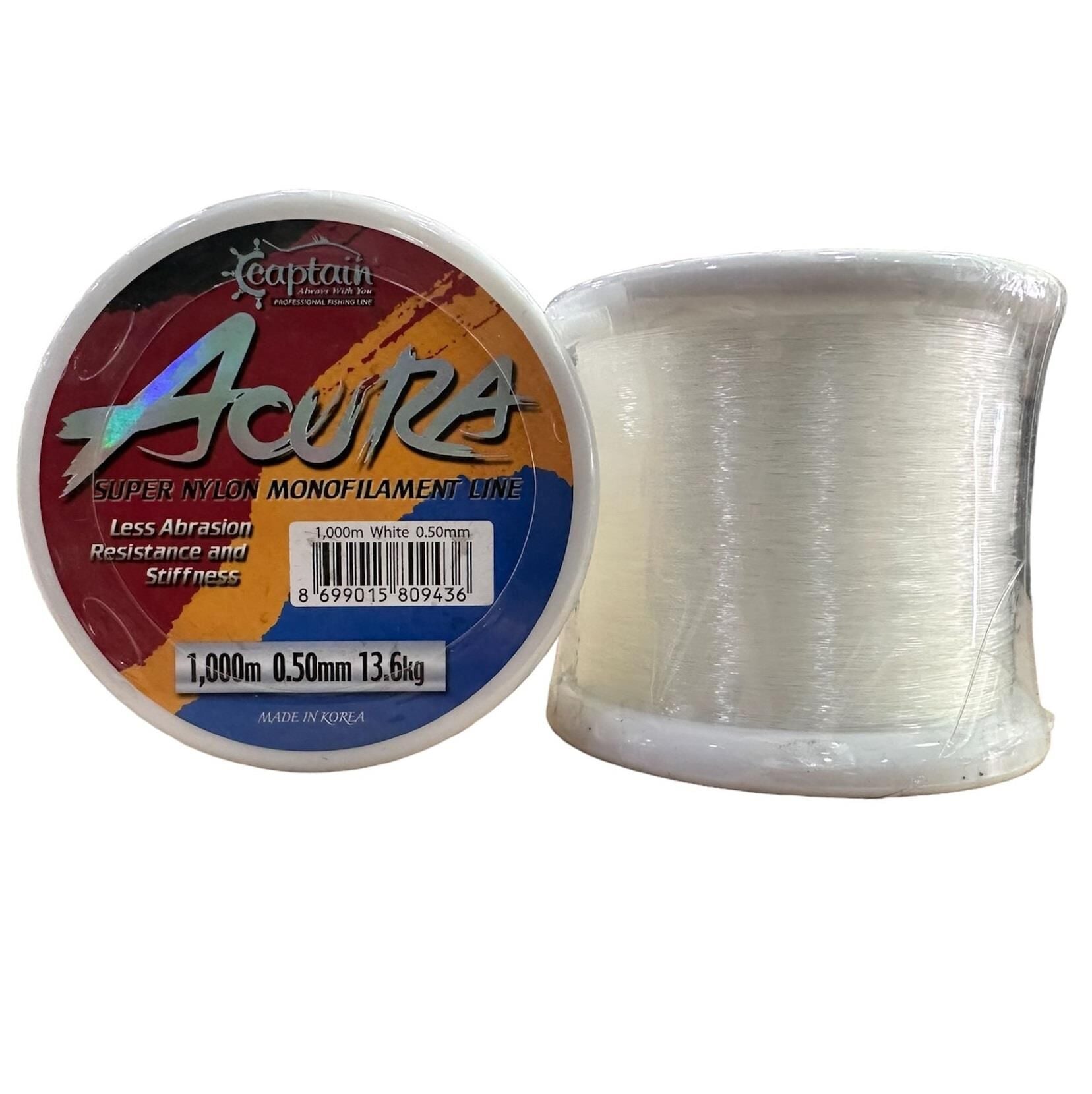 Captain Acura 0.50mm 1000 Metre Monofilament Bobin Misina