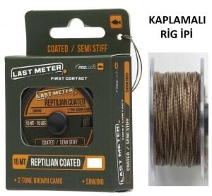 Prologic LM Reptilian 15m 25lbs Kaplamalı Köstek İpi