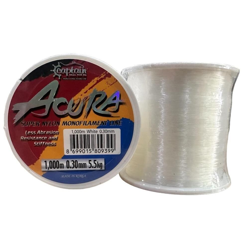 Captain Acura 0.30mm 1000 Metre Monofilament Bobin Misina