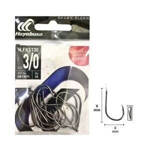 Hayabusa HFKS 130 No:3/0 Black Nikel İğne 15 Adet