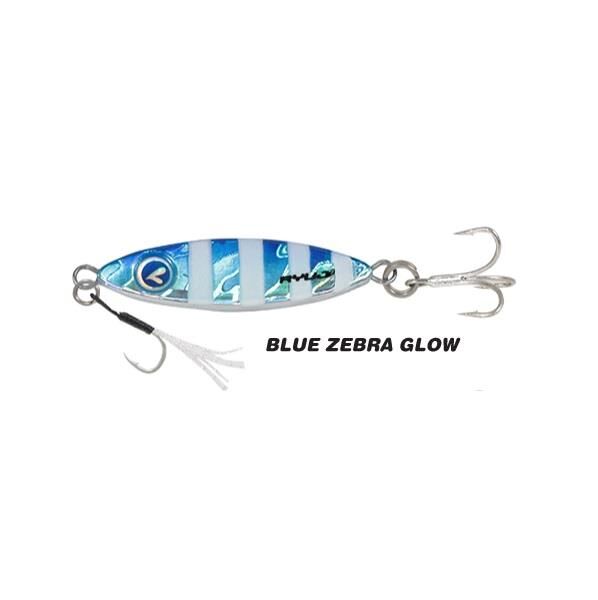 Ryuji Zuby 3.8 cm 10 gr Jig Yem Blue Zebra Glow