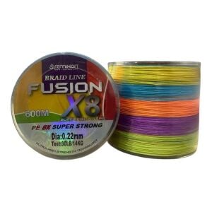 Remixon Fusion 600mt 0.22mm X8 İp Örgü Misina Multi Color