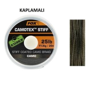Fox Edges Camotex Stiff Coated Camo Braid 20m 25lb Rig İpi