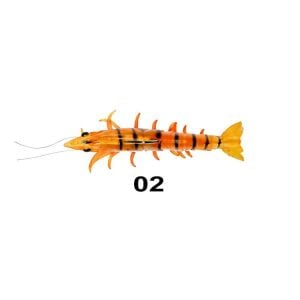 Ryuji Real Shrimp Silikon Karides 7.5cm 10gr Color:2 Gold Shrimp