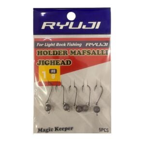 Ryuji Holder 8 No İğne 1gr Mafsallı Jig Head Zoka 5 Adet