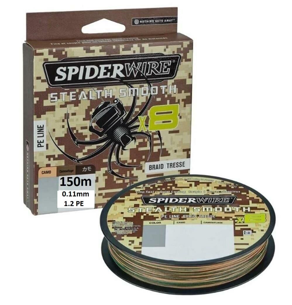 SpiderWire 8X 0.11mm 150m Stealth Smooth İp Misina Camo