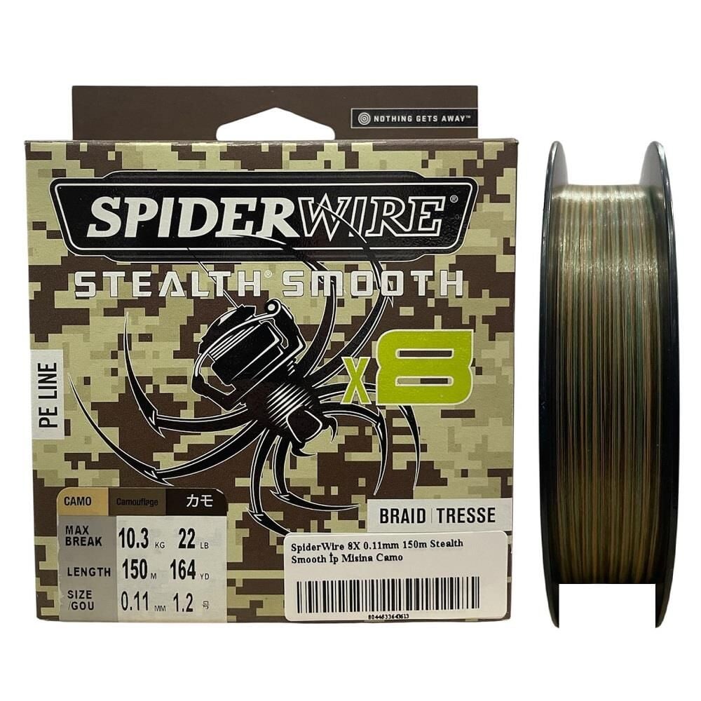 SpiderWire 8X 0.11mm 150m Stealth Smooth İp Misina Camo