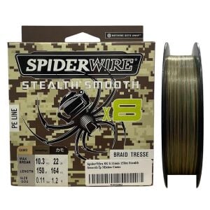 SpiderWire 8X 0.11mm 150m Stealth Smooth İp Misina Camo