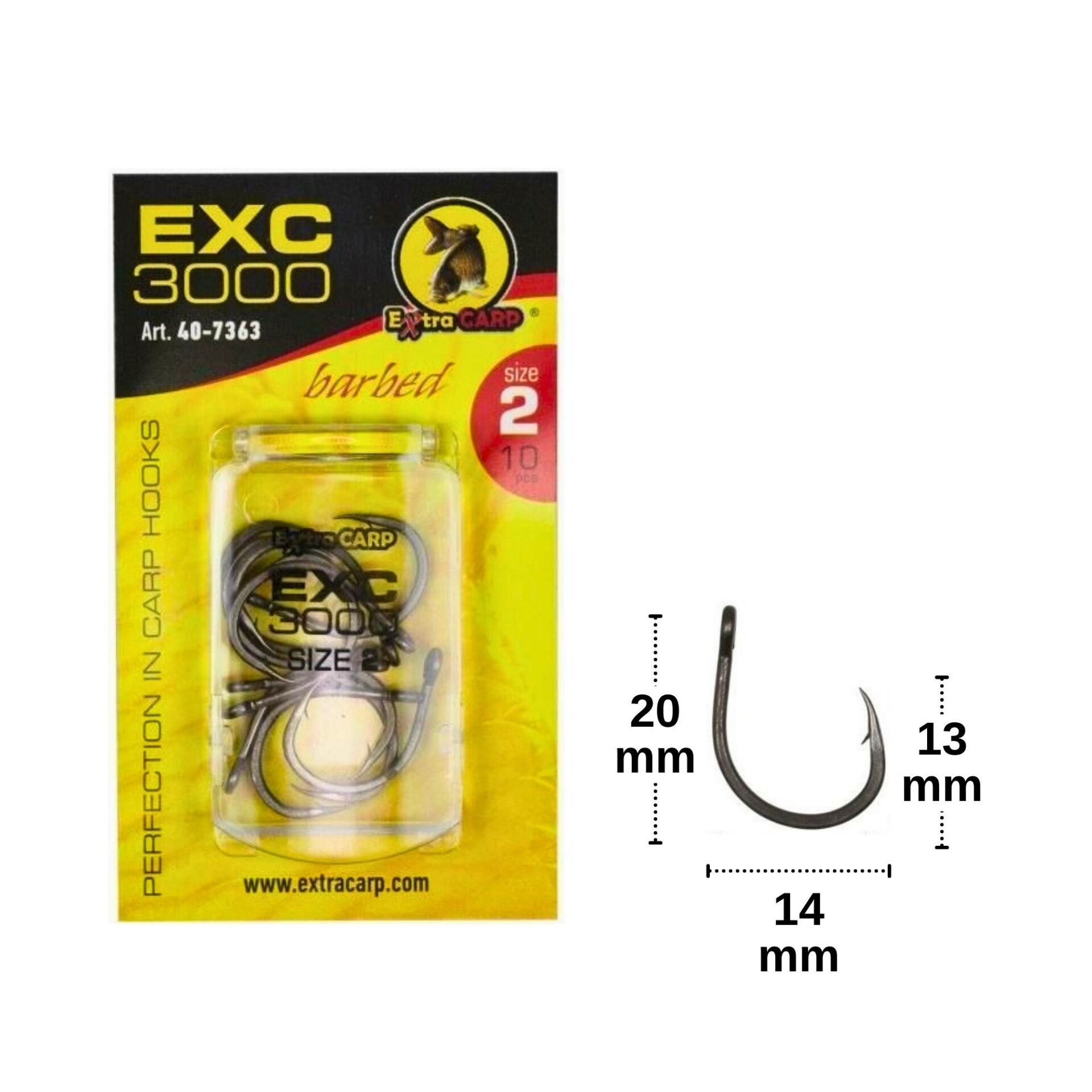 Extra Carp EXC 3000 Sazan İğnesi No:2