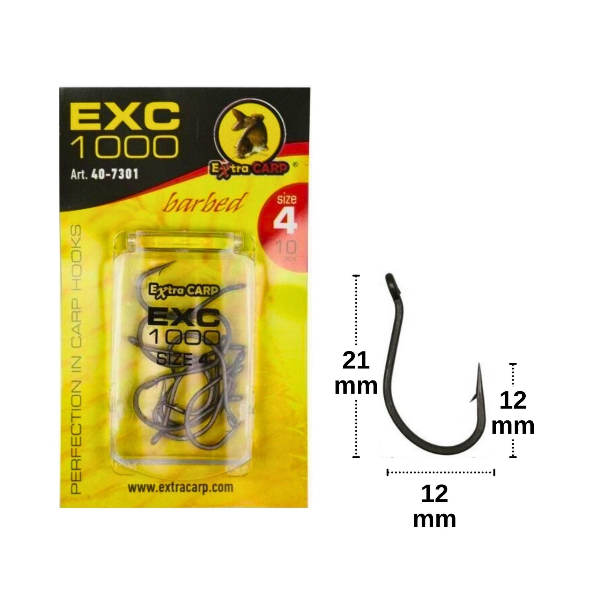 Extra Carp EXC 1000 Sazan İğnesi No:4
