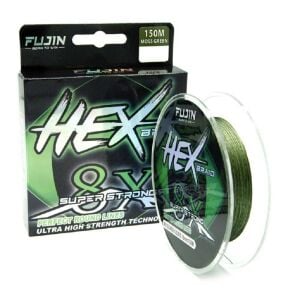 Fujin Hex Braid 8x 150mt Moss Green PE İp Misina