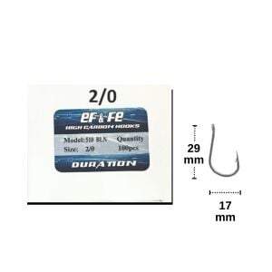 Effe 510 BLN No:2/0 Delikli Çapraz Karbon İğne 100 lü Paket