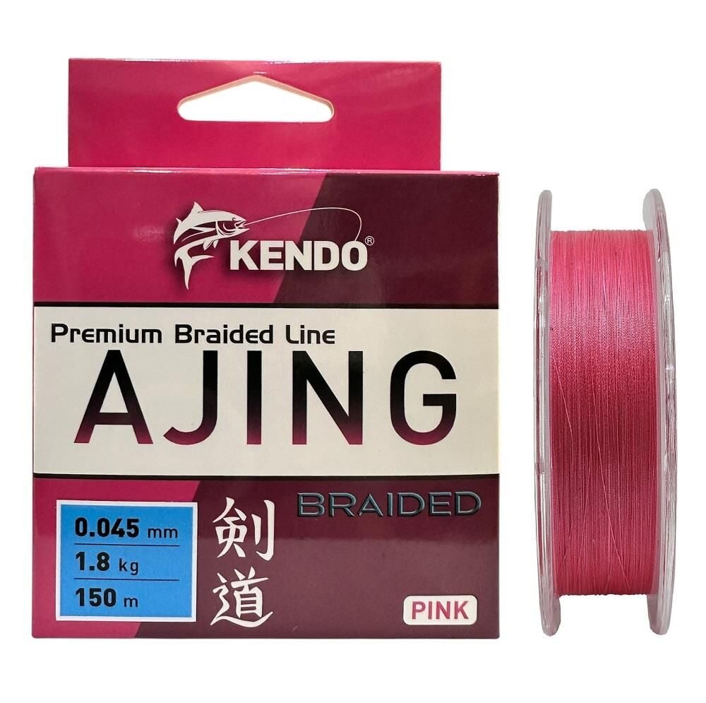 Kendo Ajing Premium 150mt 0.045mm Pink Örgü İp Misina