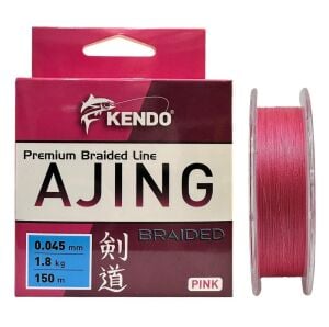 Kendo Ajing Premium 150mt 0.045mm Pink Örgü İp Misina