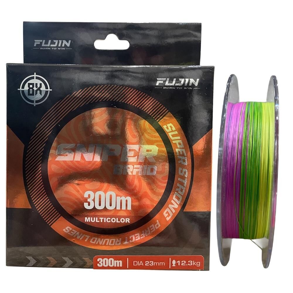 Fujin Sniper 8x 300mt 0.23mm 12.3kg İp Örgü Misina Multi Color