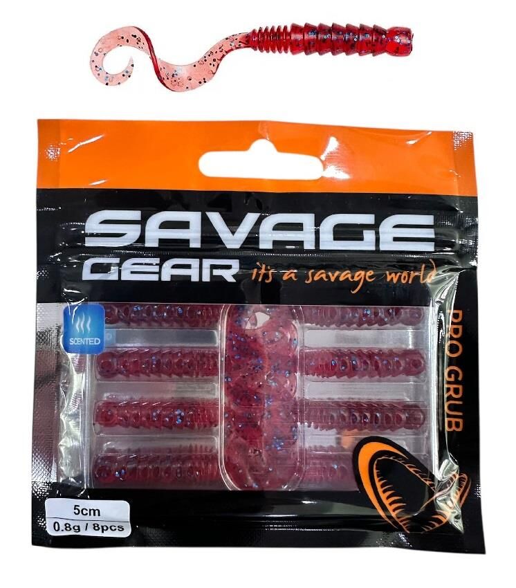 Savage Gear Pro Grub 5cm 0.8gr LRF Silikon Yem 8 Adet Plum