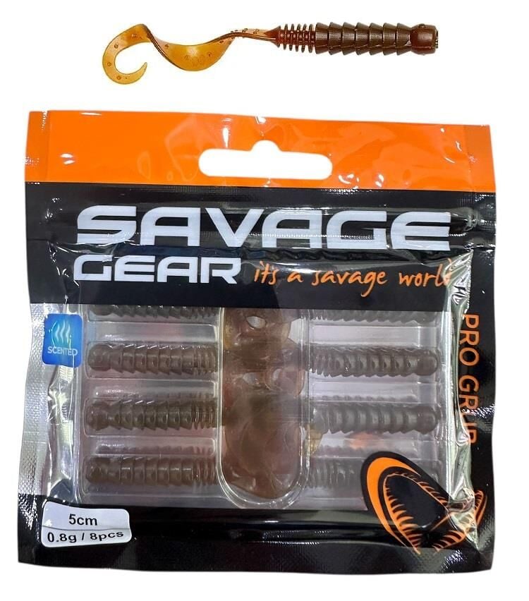 Savage Gear Pro Grub 5cm 0.8gr LRF Silikon Yem 8 Adet Motoroil