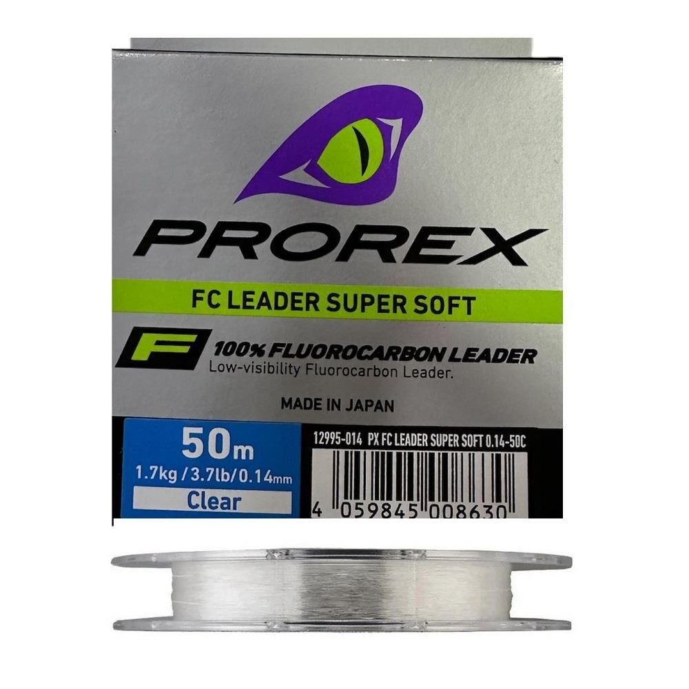 Daiwa Prorex 0.14mm 50m FC Leader Super Soft %100 Fluorocarbon Misina