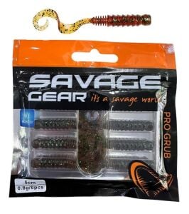 Savage Gear Pro Grub 5cm 0.8gr LRF Silikon Yem 8 Adet Green Pumpkin
